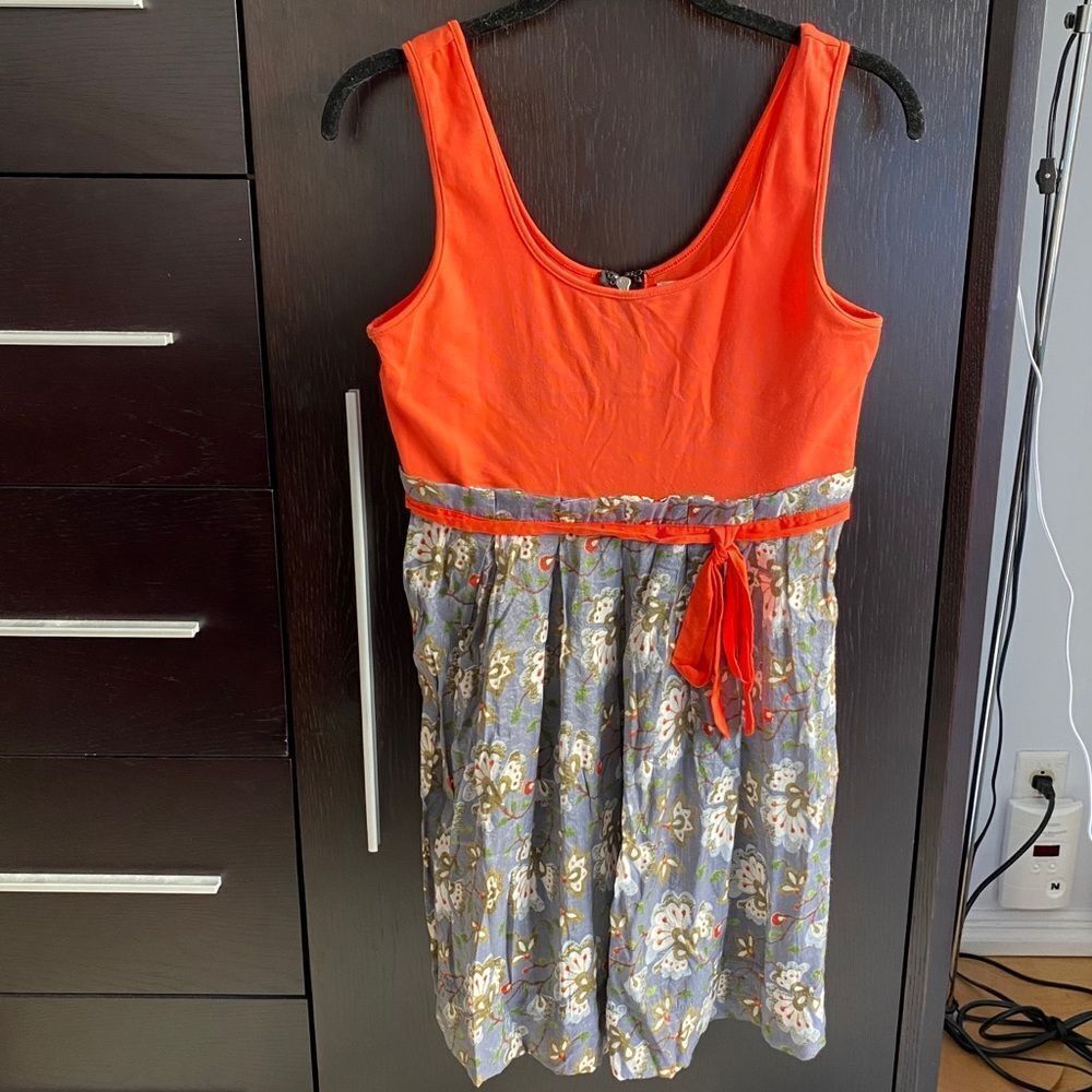 floral print empire waist sleeveless dress - Picture 2 of 15